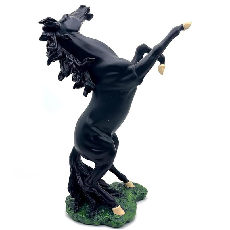 Cloyster Horse Ornaments Lucky Animal Statue Standing Horse Figurine Chinese Horse Statue Horse Resin Animal Interior Decoration Horse Art Decoration Sculpture Standing Stand