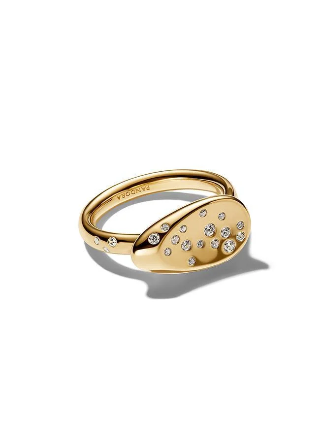 Pandora  Small Stone-Set Oval Signet Ring for Women | Best Price UAE