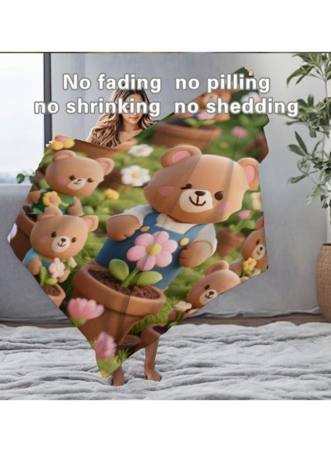 general Baby and children's cartoon flannel thin blanket (warm and comfortable, suitable for sleep, game use) 70cm*100cm - Image 5