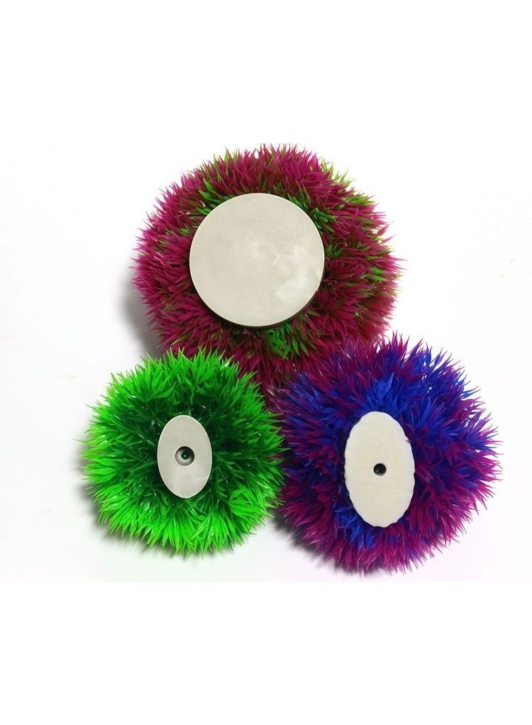 HUANXIN HOME YF Fish tank aquatic plant artificial plant water grass ball, artificial grass green plastic aquarium decoration home decoration artificial plant aquarium plastic grass. 2PCS. - Image 5