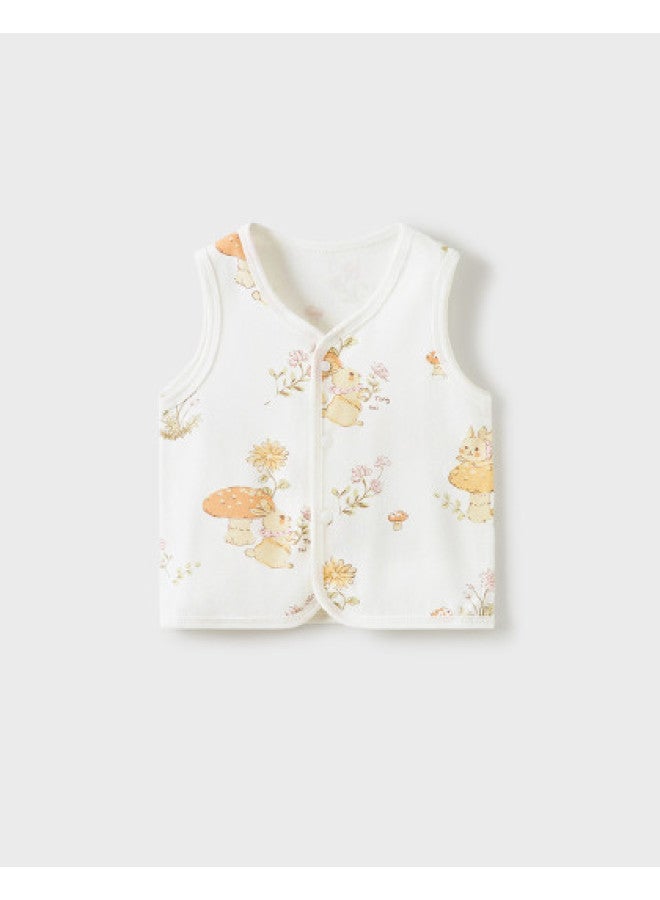 Tongtai Baby Vest, Spring And Autumn Pure Cotton Boys And Girls Baby Clothes Vest, Shoulder Cape, Belly Protector Vest, Outerwear Top - Image 1
