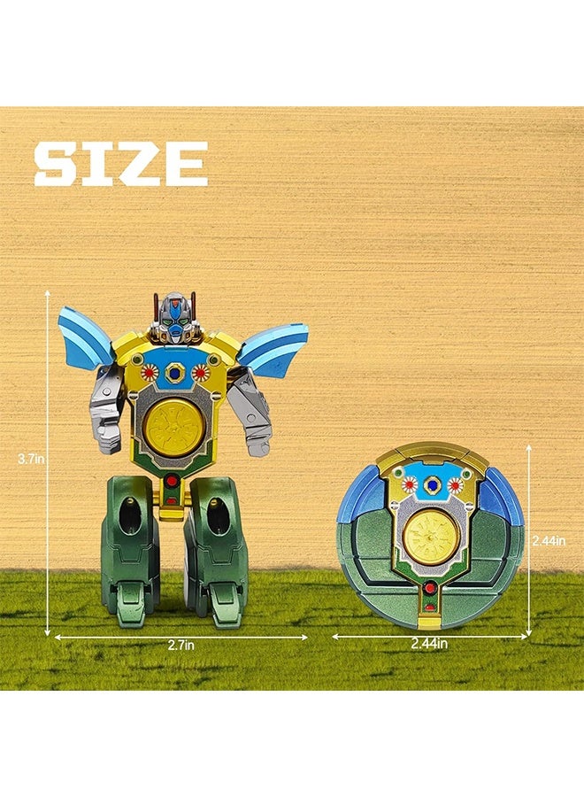 6PCS Transformable Fidget Spinners for Kids Party Favor, Deformable Robot Spinner Fidget Toys, Fingertip Gyros Stress Relief Sensory Toy Stocking Stuffers Bulk Gifts Kids Classroom Prizes - Image 2