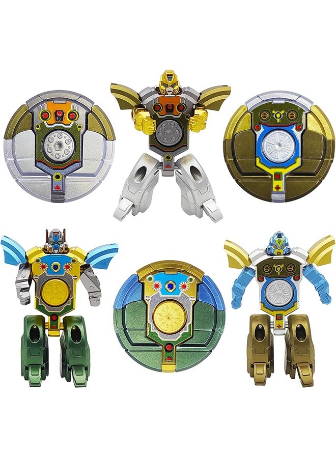 6PCS Transformable Fidget Spinners for Kids Party Favor, Deformable Robot Spinner Fidget Toys, Fingertip Gyros Stress Relief Sensory Toy Stocking Stuffers Bulk Gifts Kids Classroom Prizes - Image 1