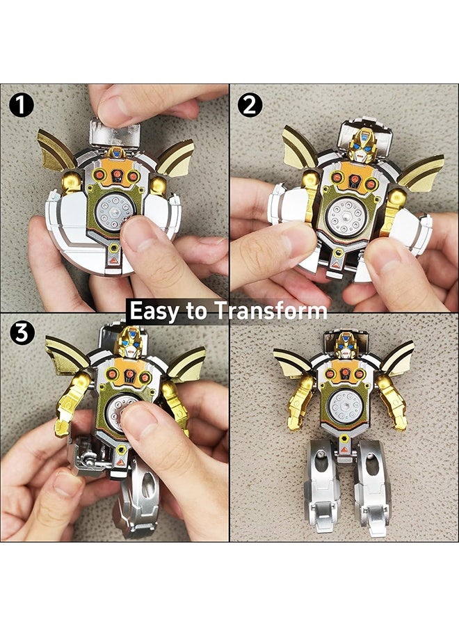 6PCS Transformable Fidget Spinners for Kids Party Favor, Deformable Robot Spinner Fidget Toys, Fingertip Gyros Stress Relief Sensory Toy Stocking Stuffers Bulk Gifts Kids Classroom Prizes - Image 3