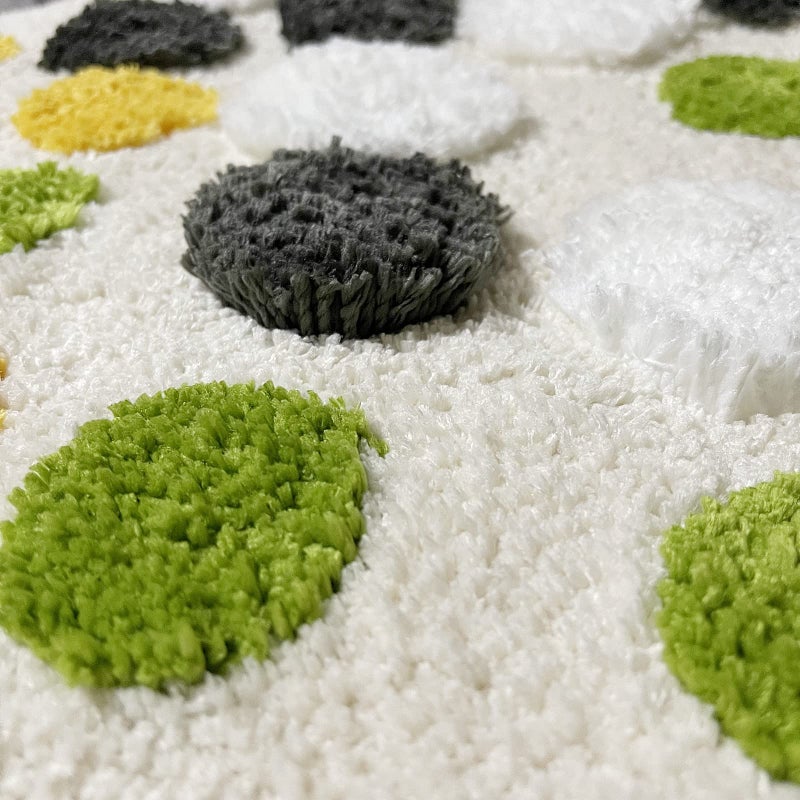 UKELER 3D MOSS BATH PRASE DICT للحمام لينة أشعث سجاد حمام دش حوض استحمام حصيرة الزخرفة للمنزل 31.5'X19.7 '' ' - Image 4