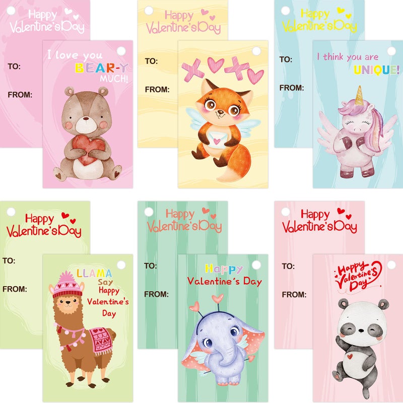 ceiba tree 30 Pack Valentines Day Gifts for Kids Cards with Animal Key Chains Classroom School Classmates Keychains Valentine's Class Gifts Exchange Goodie Bag Stuffers Party Favors - Image 4