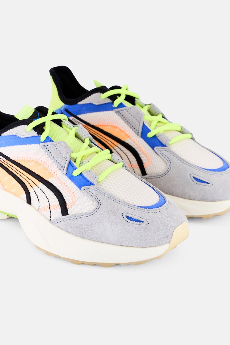 PUMA أحذية خارجية للأطفال الأولاد Pwrframe OP-1 بألوان متعددة مع أربطة Abstract - Image 3