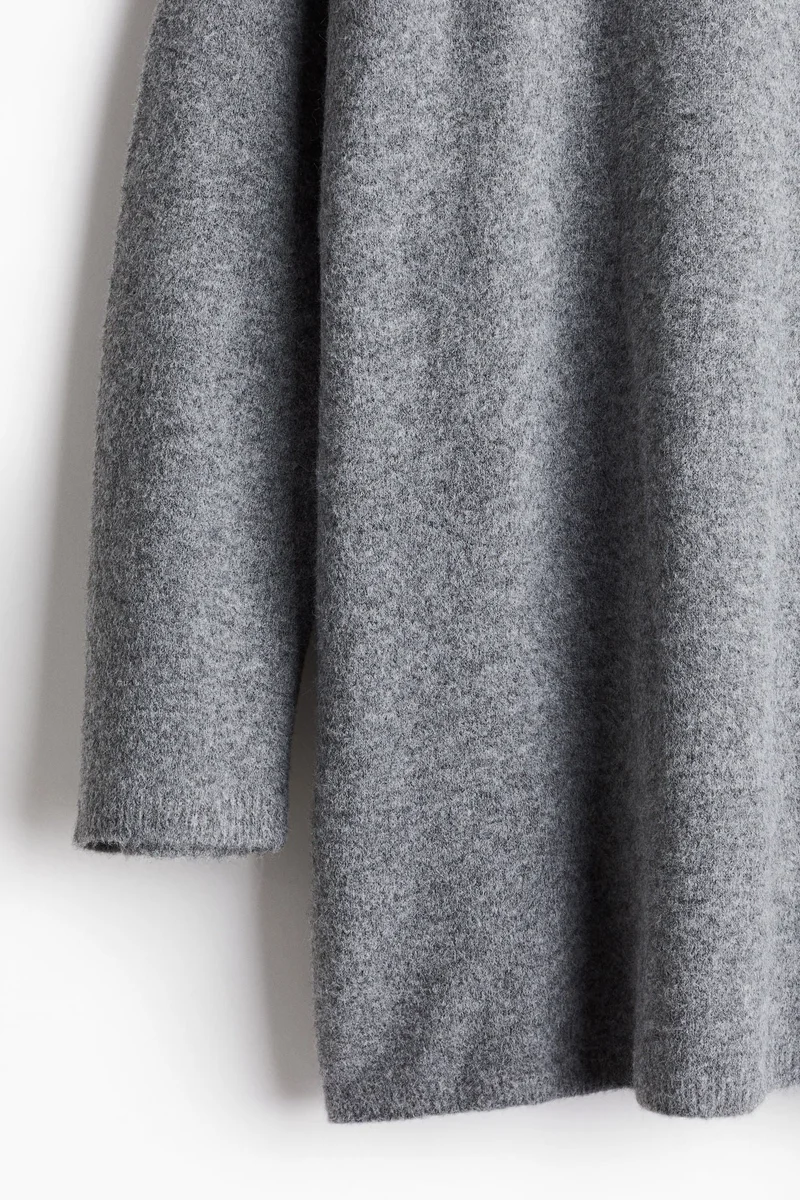 H&M Hooded Fine-Knit Dress