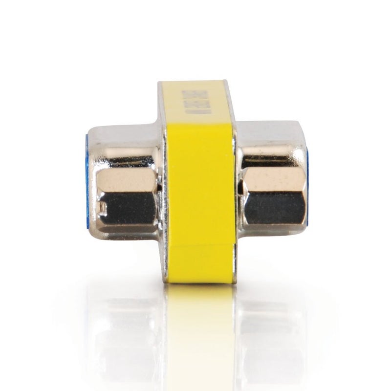 C2G 02781 DB9 F/F Serial RS232 Mini Gender Changer/Coupler, Nickel 1.5 Inch - Image 2