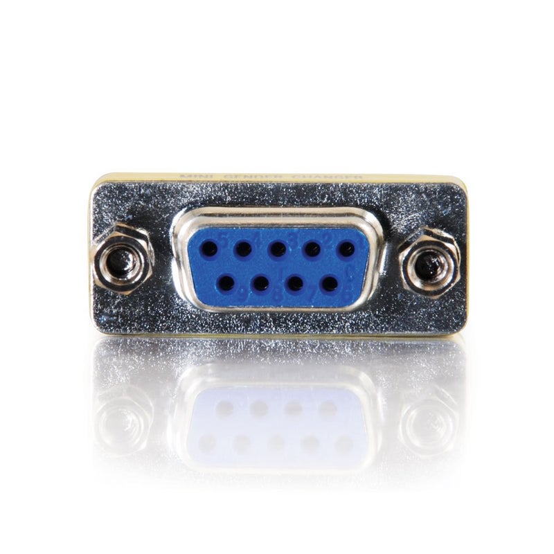 C2G 02781 DB9 F/F Serial RS232 Mini Gender Changer/Coupler, Nickel 1.5 Inch - Image 3