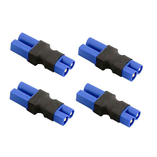 FLY RC 4PCS EC3 Male Connector to EC5 Plug Female Adapter Wireless RC Lipo Battery Connectors - Image 1