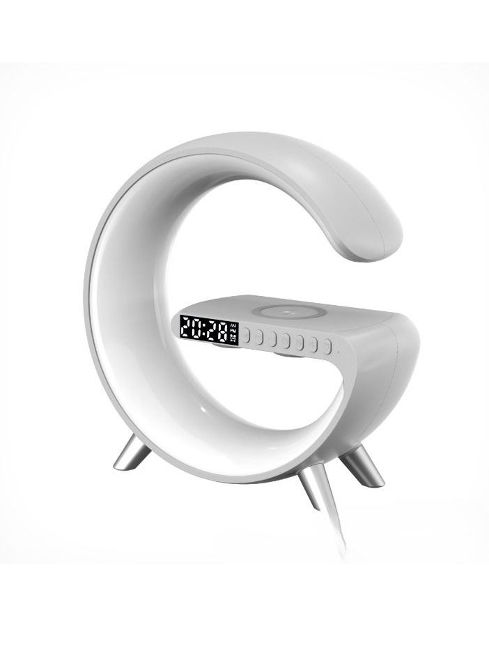 Techie - Alarm Clock With App Control Fast Wireless Charger RGB Light BT Speaker Sunrise - Image 1