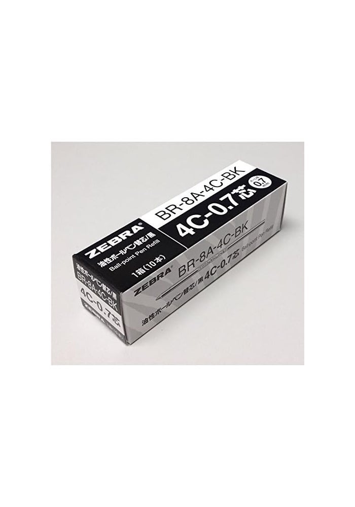 Zebra Pen Zebra 4C-0.7 0.7mm Black Ink Ballpoint Pen Refills - 10 Pack - Image 2