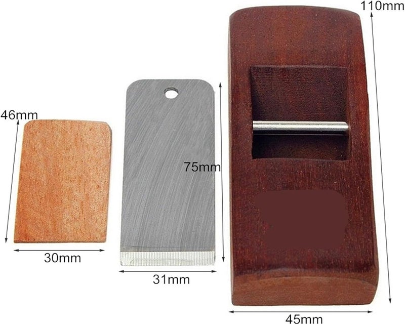 Woodworking Planer Redwood Mini Manual Edge Trimming Planer Flat Planer Push Planer DIY Carpenter Tool for Woodworking, Wood Planing - Image 3