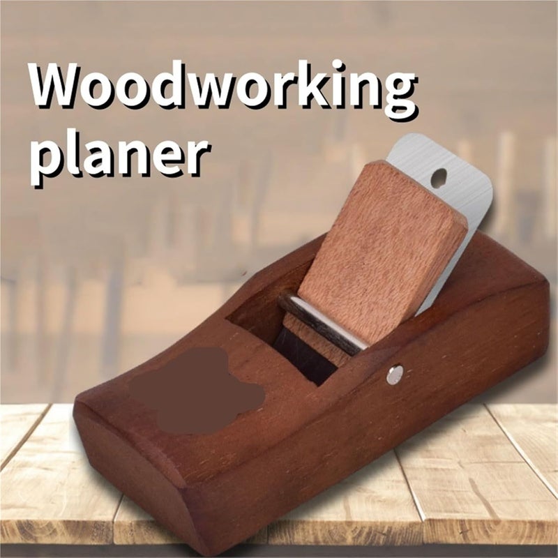 Woodworking Planer Redwood Mini Manual Edge Trimming Planer Flat Planer Push Planer DIY Carpenter Tool for Woodworking, Wood Planing - Image 2