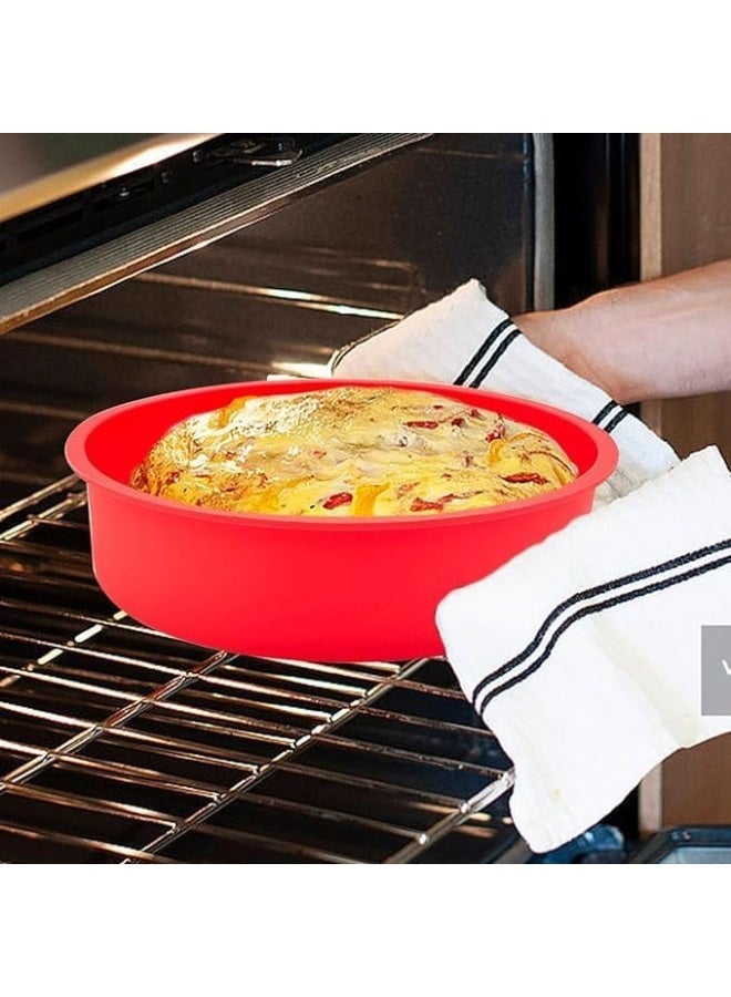 Baking Silicone 20Cm Round Cake Pan Baking Mold, BPA Free, Non-Stick European-Grade Silicone, 6 Cm Deep - Image 3