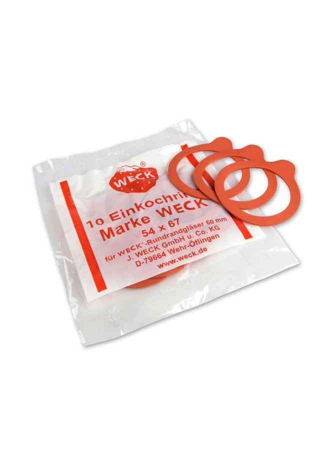 Weck 10 x 60mm Rubber Seals/Rings. Fits WECK Models 080 760 761 762 763 764 766 902