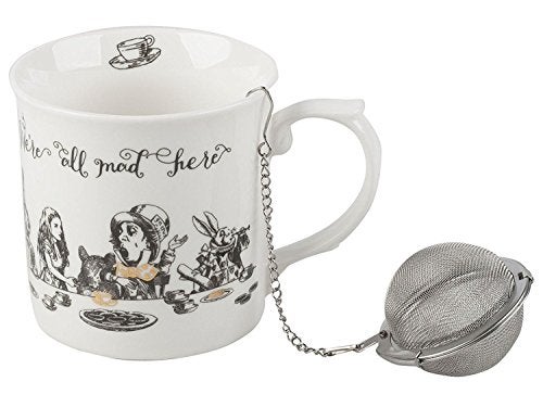Creative Tops Victoria and Albert Alice in Wonderland Porcelain High Tea Gift Set Mug Cup | With Stainless Steel Infuser| 300ml 10.14 fl oz - Image 1