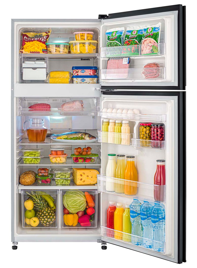 TORNADO Refrigerator J-Tech Inverter No Frost 450 Liter Silver Digital Control Panel Energy Class : (A) Ag+ Nano Deodorizer Filter Hybrid cooling system Tropical Low Noise Design RF-580ATV-SL RF-580ATV-SL Silver - Image 2