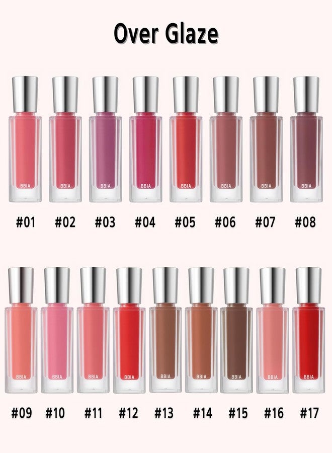 BBI@ BBIA BBIA Over Glaze Lip Gloss - Plumping & Volumizing Over Lip Glossy Lip Tint with High-Glow Glassy Shine Finish, Naturally Moisturizing, Non-Sticky, Lightweight, Korean Makeup (11 CHERRY PLOP) - Image 4