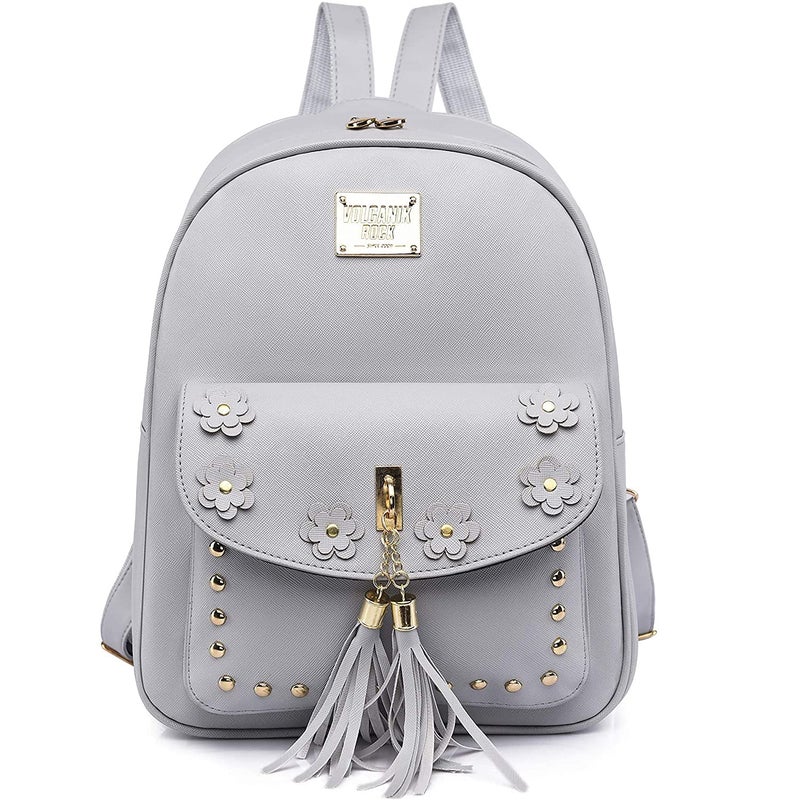Floky Fashion Girls 3-PCS Fashion Cute Mini Leather Backpack sling & pouch set for Women - Image 2
