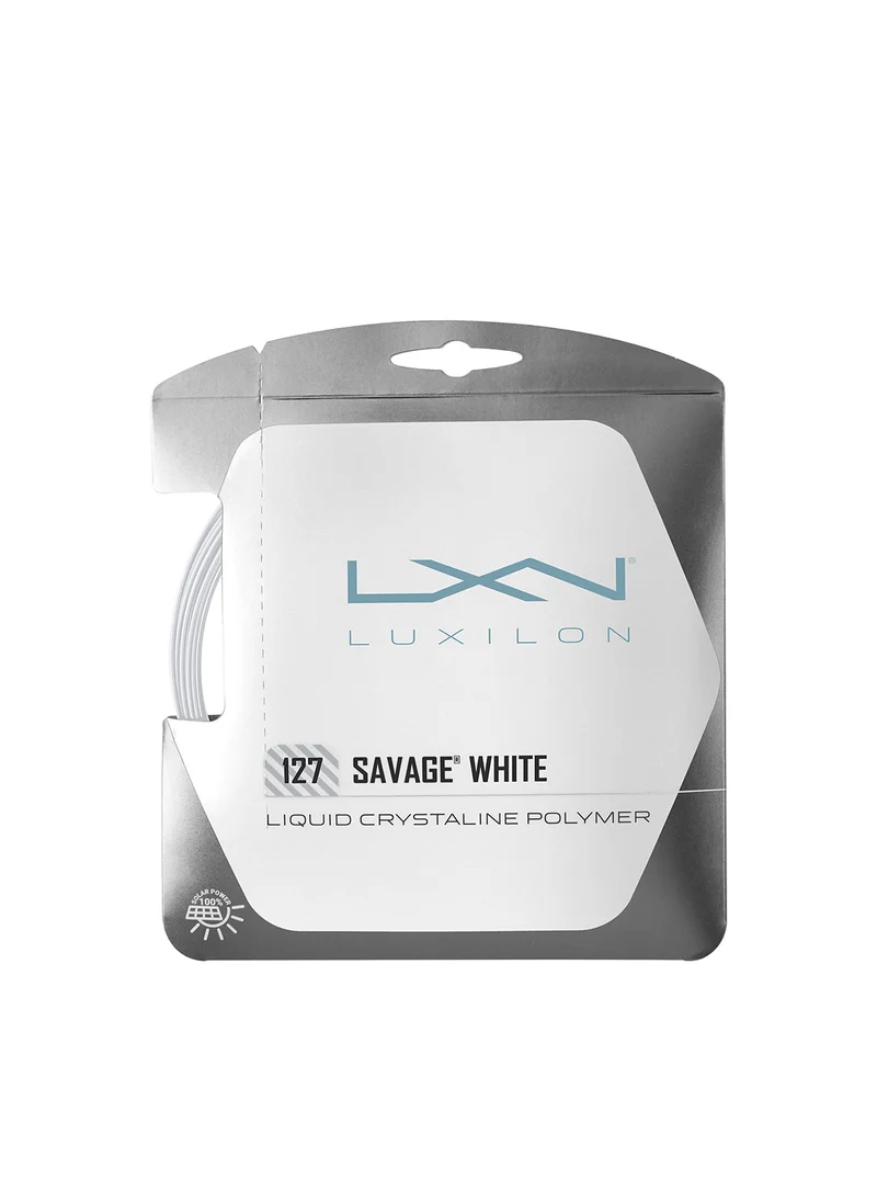 Wilson Savage 127 White Tennis String - Set 40ft. ( 12.2m), String Gauge: 1.27mm