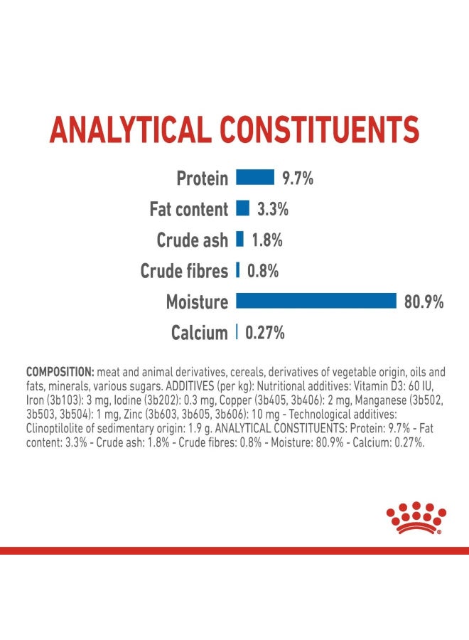 رويال كانين طعام رويال كانين الرطب، قطع صغيرة في الجيلي، للقطط البالغة المعقمة داخل المنزل - ١٢ × ٨٥ غرام - Image 3