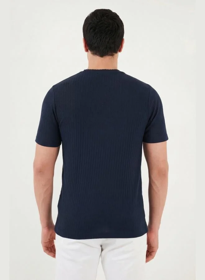 Buratti  Buratti Cotton Regular Fit Crew Neck T-Shirt Men's T-SHIRT 5904068 for Men | Best Price UAE