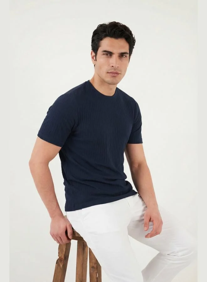 Buratti  Buratti Cotton Regular Fit Crew Neck T-Shirt Men's T-SHIRT 5904068 for Men | Best Price UAE