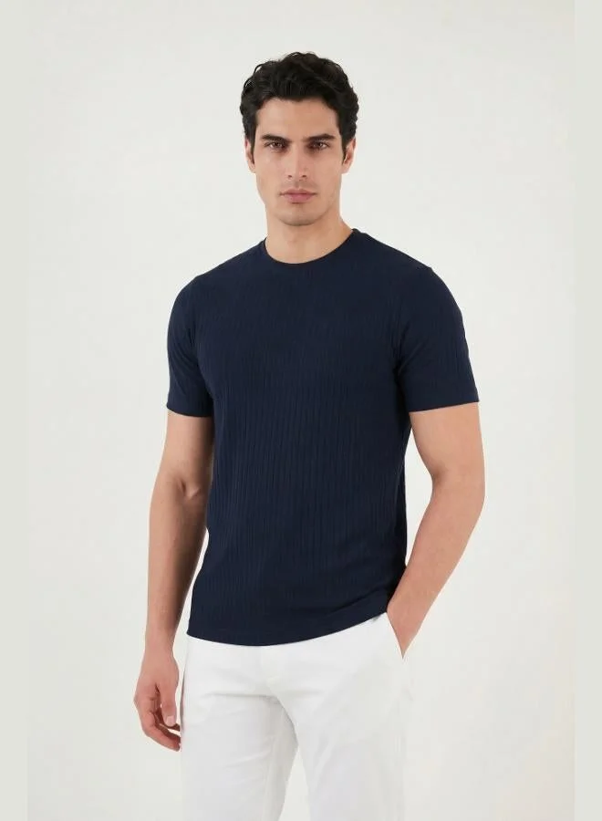 Buratti  Buratti Cotton Regular Fit Crew Neck T-Shirt Men's T-SHIRT 5904068 for Men | Best Price UAE