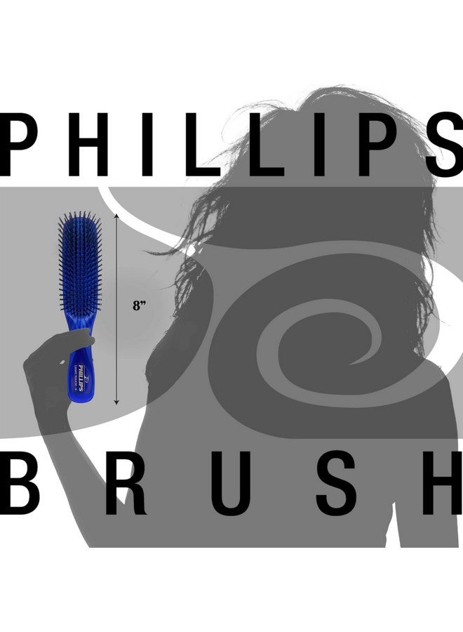Phillips Brush Sapphire Blue Light Touch 6 Hair Brush - Part of the Gem Collection (Sapphire) - Image 5