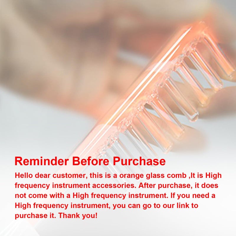 Elitzia عصا الكترود باللون البرتقالي قطع غيار محمولة لأداة التردد العالي Elitzia ETJX006AS (مشط شفاف) - Image 3