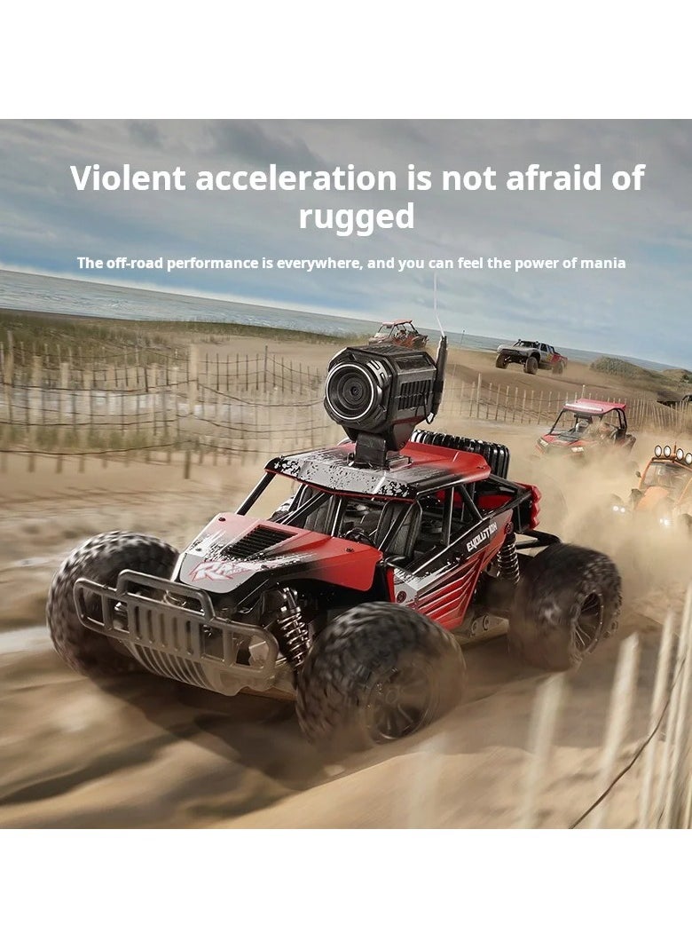 AROAQ - Four-way RC vehicle Toy off-road vehicle high-speed mobile phone control real-time WIFI image transmission 200W camera remote-contro - Image 1