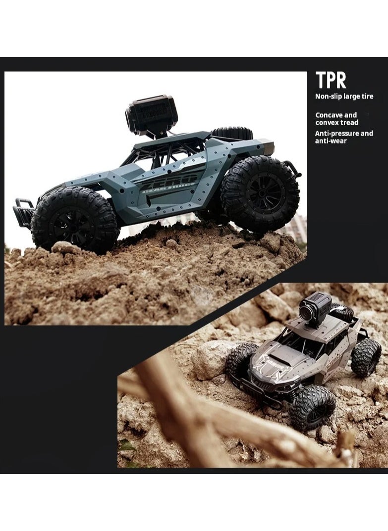 AROAQ - Four-way RC vehicle Toy off-road vehicle high-speed mobile phone control real-time WIFI image transmission 200W camera remote-contro - Image 1