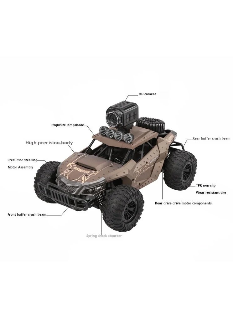 AROAQ - Four-way RC vehicle Toy off-road vehicle high-speed mobile phone control real-time WIFI image transmission 200W camera remote-contro - Image 1