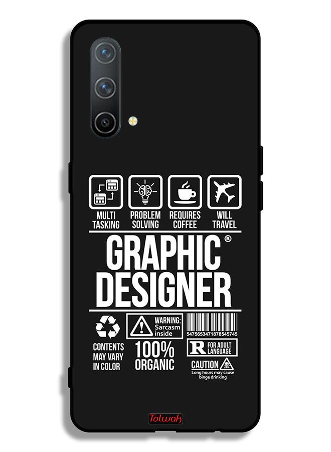 Tolwak OnePlus Nord CE 5G Protective Case Cover Graphic Designer Sticker - Image 2