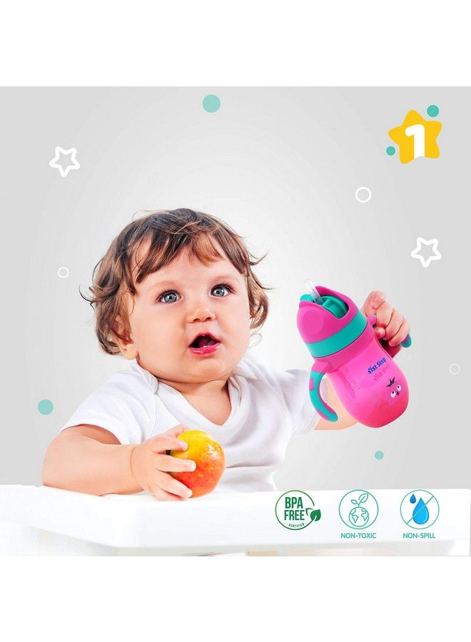 1st Step 220Ml Birdie Bpa Free Non Spill Sipper;Sippy Cup With Soft Silicone Straw (Pink) - Image 5