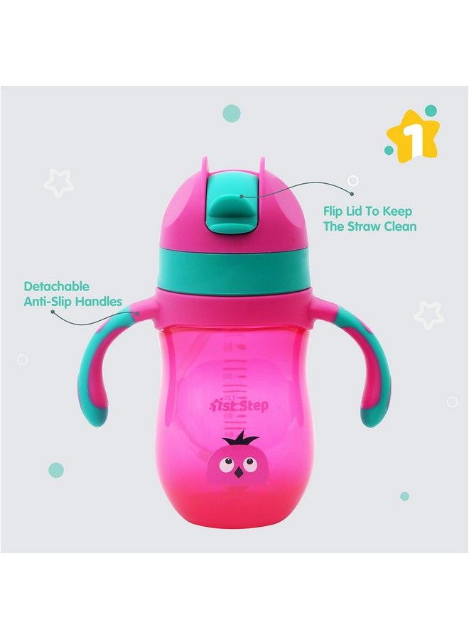 1st Step 220Ml Birdie Bpa Free Non Spill Sipper;Sippy Cup With Soft Silicone Straw (Pink) - Image 3