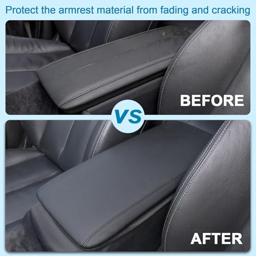 TOPINSTALL 2025 2026 Camry Center Console Cover Compatible with 2025 2026 Toyota Camry (LE/SE/XLE/XSE) Accessory, PU Leather Armrest Box Lid Protector Anti-Scratch Middle Console Cover Black - Image 2