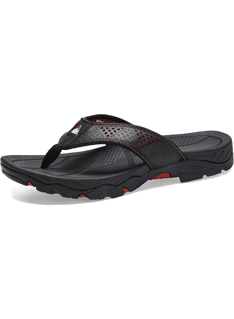 Mens Flip Flop Indoor and Outdoor Comfort Casual Thong Sandals Beach Slippers - Image 1