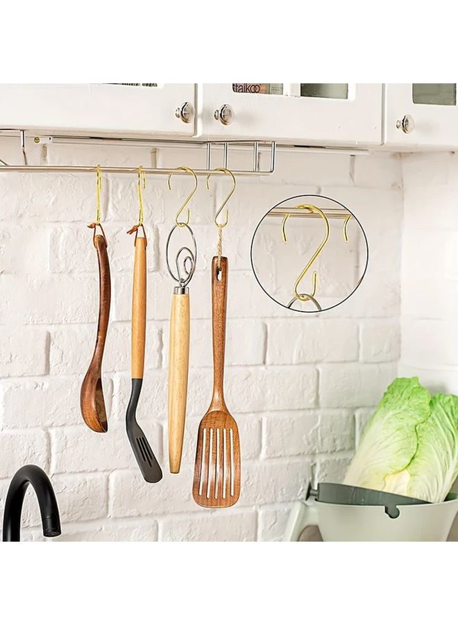 6pcs Black S Shaped Hooks Kitchen Organizer Storage Utility Hooks - Image 4