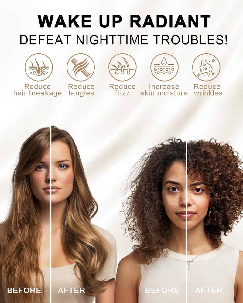 THXSILK مجموعة THXSILK من 2 غطاء وسادة من حرير التوت 100% للشعر والبشرة، أعلى درجة 6A+ من حرير التوت بحجم قياسي، غطاء وسادة من الحرير الحقيقي بسحاب (أبيض، قياسي) - Image 4