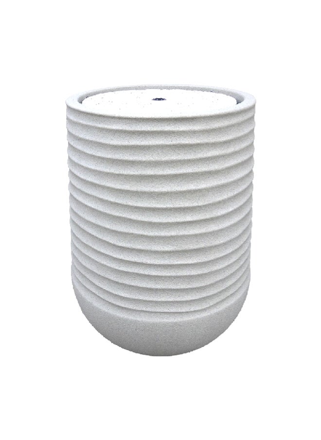 serene Durable and Elegant Design Round Freestanding Resin Fountain White 80 x 55.5 x 55.5 cm SW070A  - Image 1