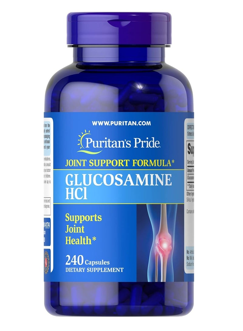 Puritan's Pride Glucosamine HCI 680 Mg, Ideal Supplement for Joint and Cartilage Health, 240 Count by Puritan's Pride