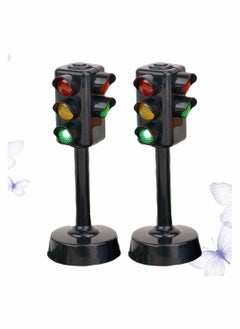 SYOSI Kids Traffic Light Toy Traffic Signal Light Model Toys Early Education Playset for Kids Toddler (2 Pcs)  - Image 5