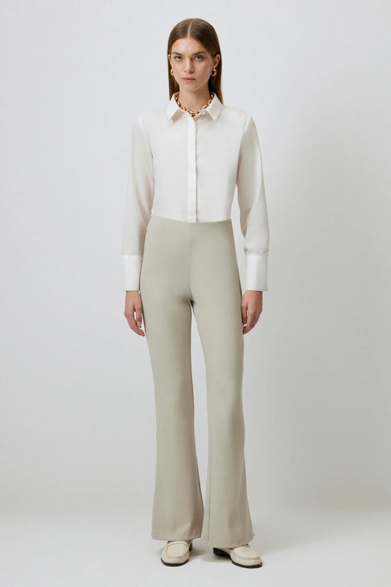 توتشي Button Detailed Crepe Trousers