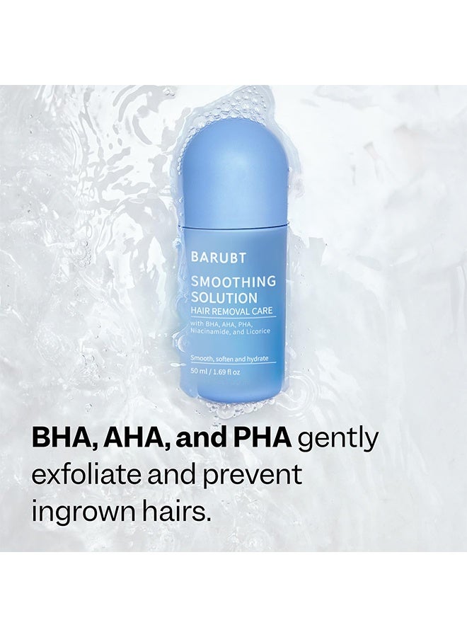 باروبت محلول التنعيم، عناية إزالة الشعر، سيروم علاج الشعر الناشب – محلول التنعيم للبثور الناتجة عن الحلاقة وعناية ما بعد إزالة الشعر | عناية مرطبة للإبطين والساقين وخط البيكيني والذراعين - Image 4