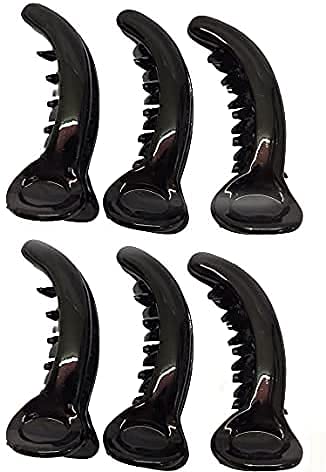 advancedestore Banana Hair ClutcherMirchi Hair ClipClaw Clip for Women and Girls 12 black - Image 1
