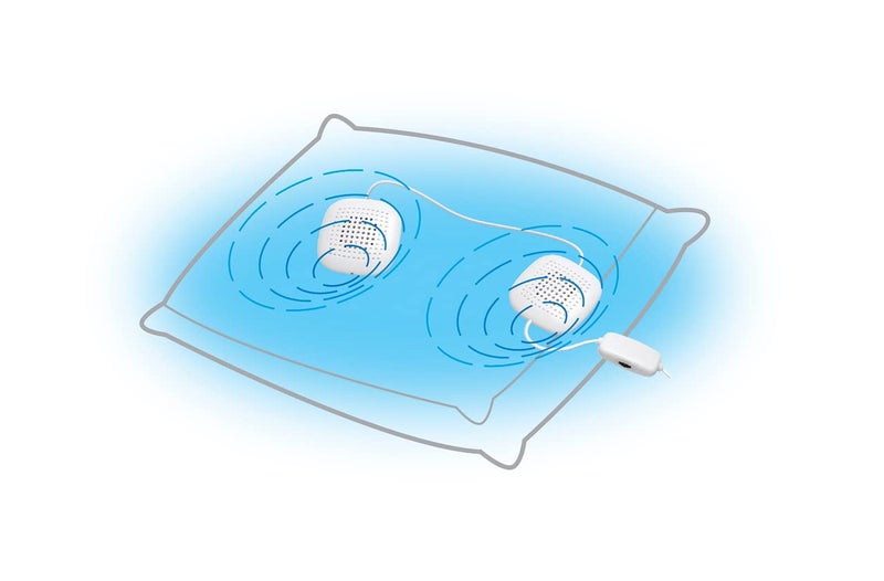 Sound Oasis Sleep Therapy Pillow, 2 Hi-Fidelity, Ultra-Thin Stereo Speakers, Vol. Control, Connect to Sound Source, Fall Asleep Wake Up Refreshed, Sleep, Relax, Manage Tinnitus, Comfortable & Soft. - Image 3