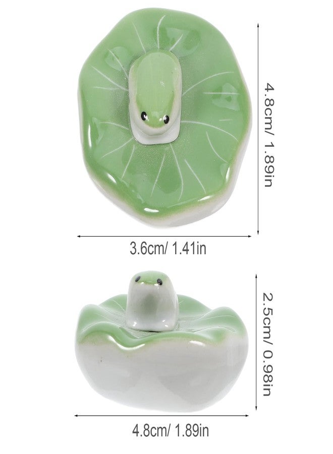 ياردوي تمثال سمكة عائم من السيراميك من ياردوي، ديكور لحوض السمك، زينة حيوانية عائمة مبتكرة لحوض السمك، ديكور لحديقة أو بركة - Image 3